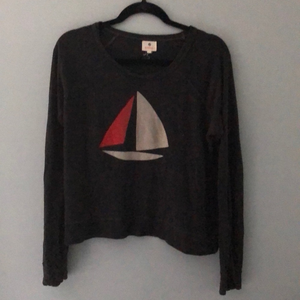 Anthropologie Sundry Sailboat Sweatshirt
